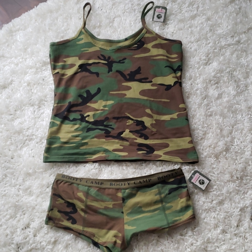 Camo "Booty Camp" set